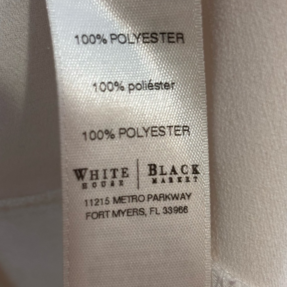 White House Black Market Women's Ivory Blazer - Picture 3 of 4